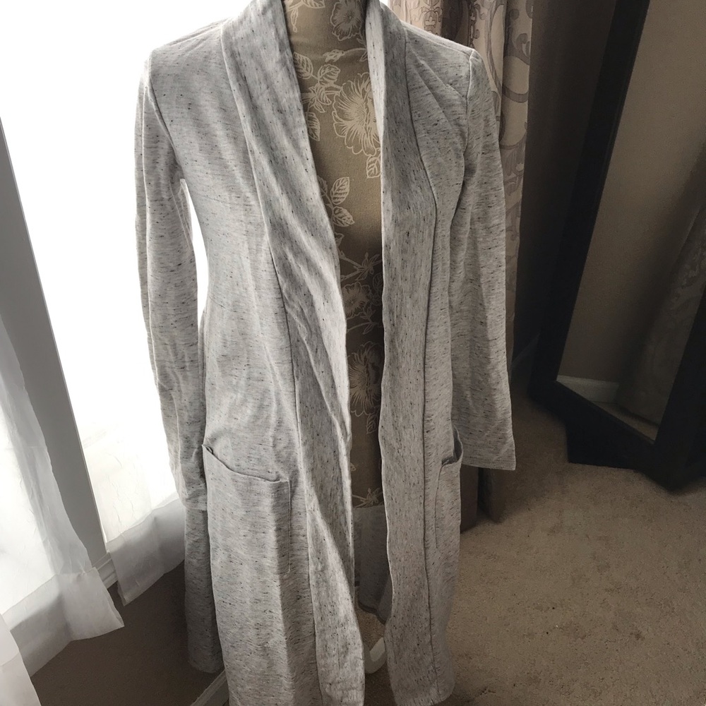 Long, gray cardigan - Picture 2 of 8